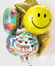 Happy Birthday Mylar Balloon Bouquet