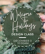 December | In Person Design Class - December 3 at 10 AM